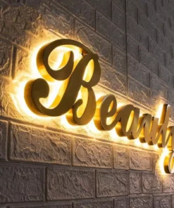 Custom Backlit Sign Metal Sign Outdoor Business Sign Laser Cut Sign Wall 3D Logo