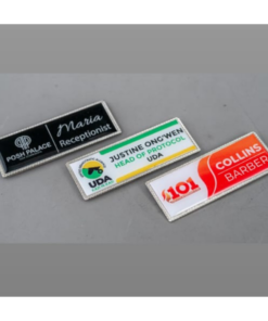 Branded Silver Nametags With Magnet