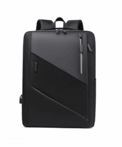 Multi-Zipper Laptop Backpack